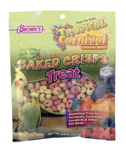 Brown's Baked Fruit and Veggie Bites Parrot Treats